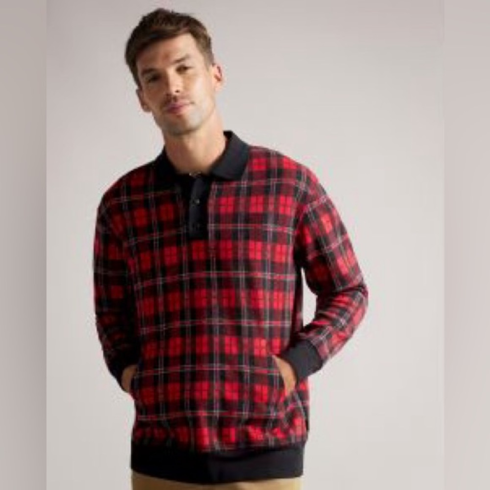 Ted baker sweater. Rugby sweater. Size medium. Ted baker size 3
